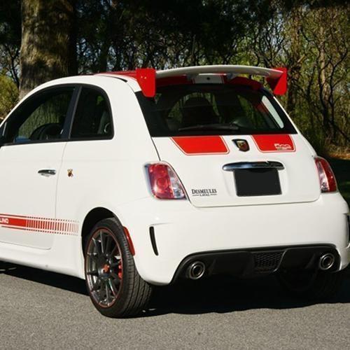 FLEX PUR Fiat 500 Rear Spoiler – Replica Abarth RAW Style, Unpainted Polyurethane, Made In Italy